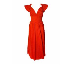 SEA NY Grier flutter sleeve v-neck dress Size 4